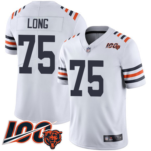 Chicago Bears Limited White Men Kyle Long Jersey NFL Football #75 100th Season